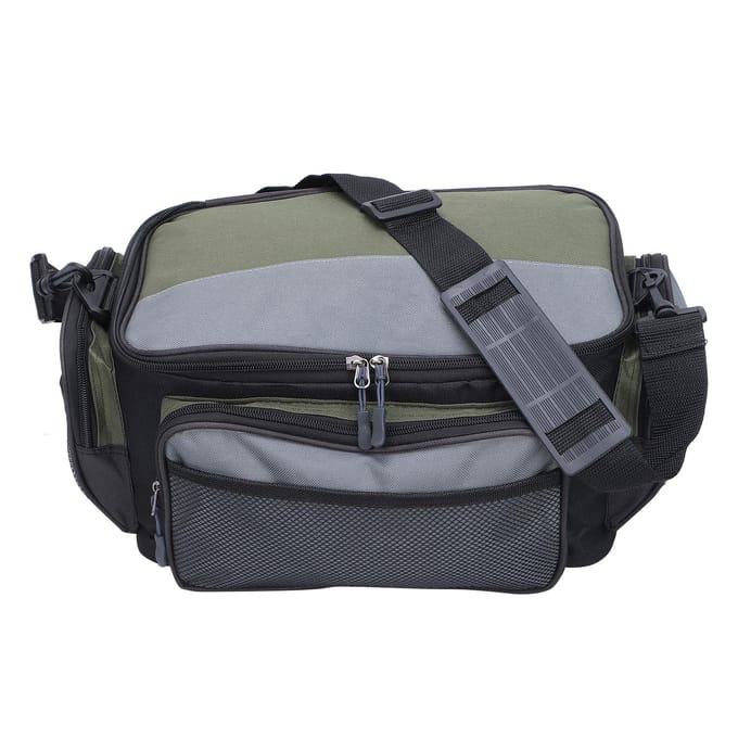 Sac de Rangement Carré Grande Capacité pour la Pêche Sac à Appâts en Polyester Accessoires de Pêche gray