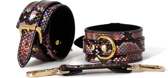 Smart Moves - Polsboeien - PU Leer - Slangenprint Roze