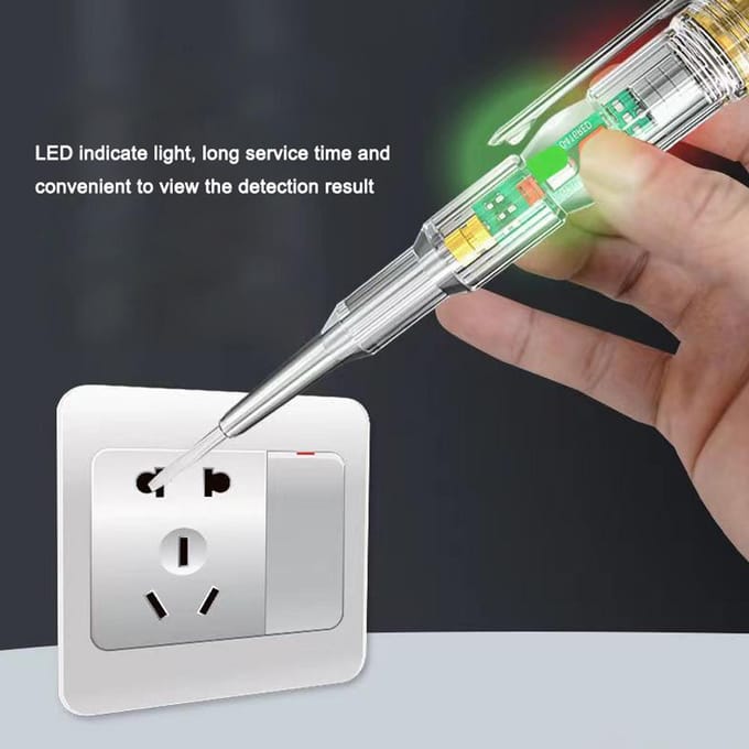 Intelligente waterdichte spanningstester Pen Power Voltage Detector Elektriciteitsdetector Testpotlood 1pcs