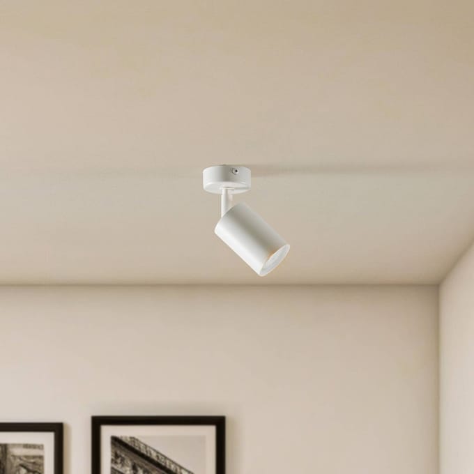 SIGMA Plafondspot Zoom, 1-lamp, wit