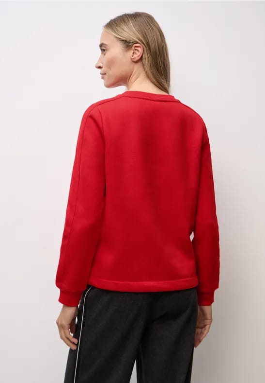 Sweater met geribd detail