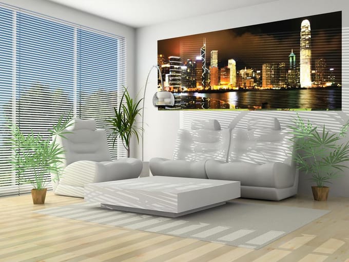 City brown gold wallcovering