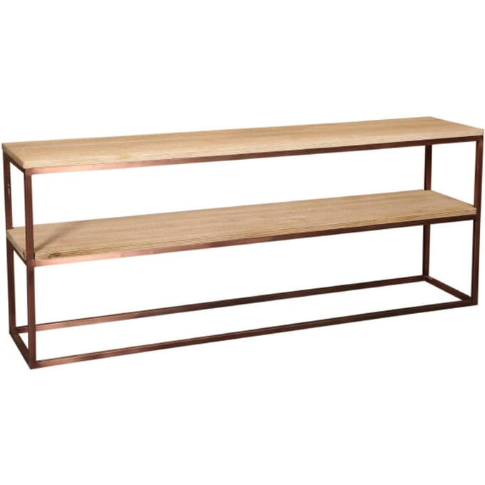 PTMD - Bijzettafel Zoah - Bruin - 200x45x80cm