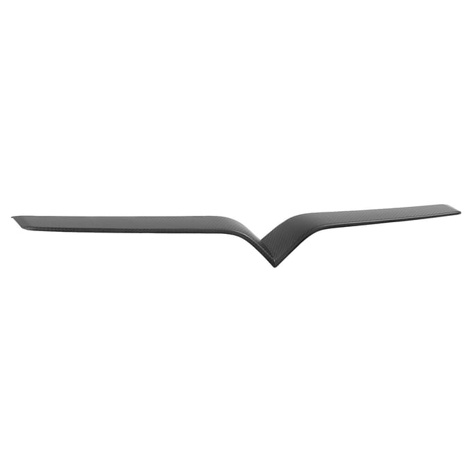 Bande de Garniture de Calandre de Pare-chocs Décor de Calandre en Fibre de Carbone Sèche Adapté pour Tesla Model S 2014?2021 gray