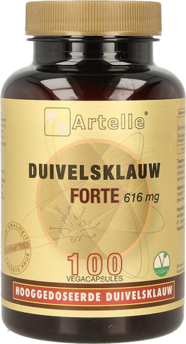 Artelle Duivelsklauw forte 616mg 100 Vegetarische capsules