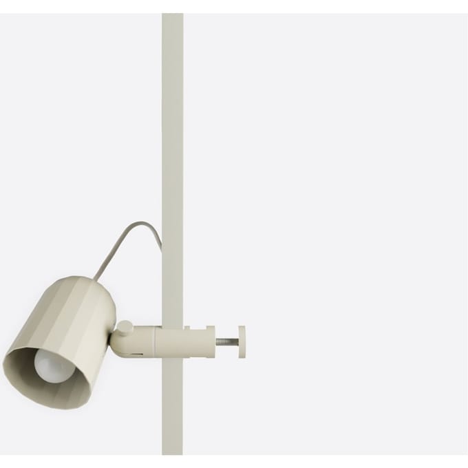 HAY klemlamp Noc Clip, wit, metaal, stekker, E14