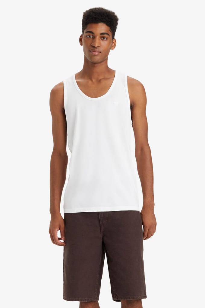 Levi's Housemark Tank Bright White Größe: M | Tank Tops Outlet | Herren | Weiß