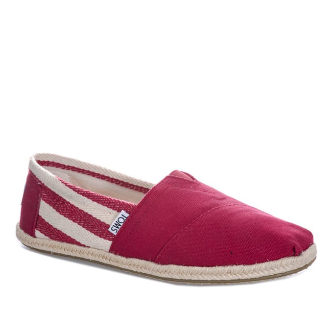 Toms Universiteitsklassieker Alpargata Rood Damesschoenen