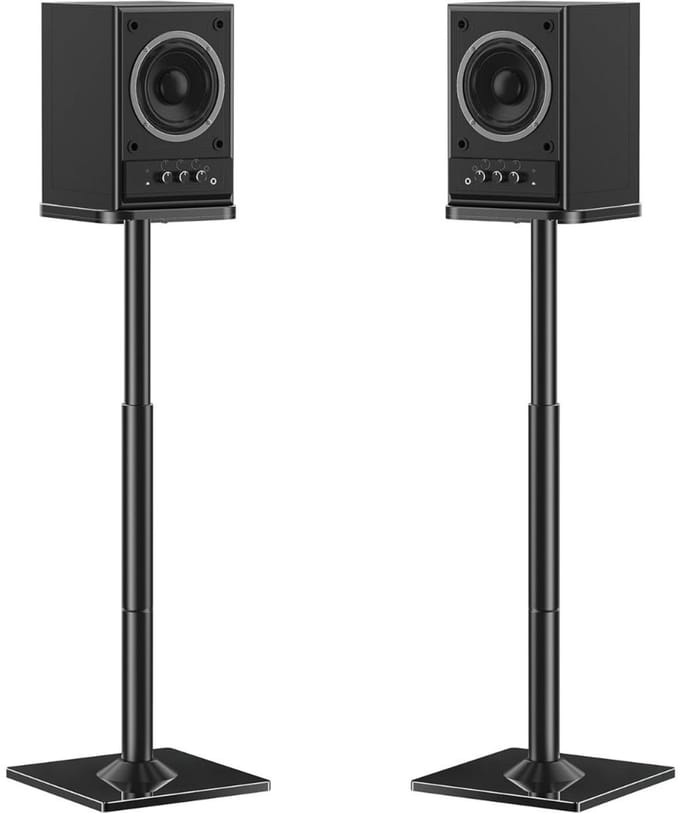 NBAP® Luidspreker Standaard - Speaker Vloerstandaard - Extra Stevig - Zwart
