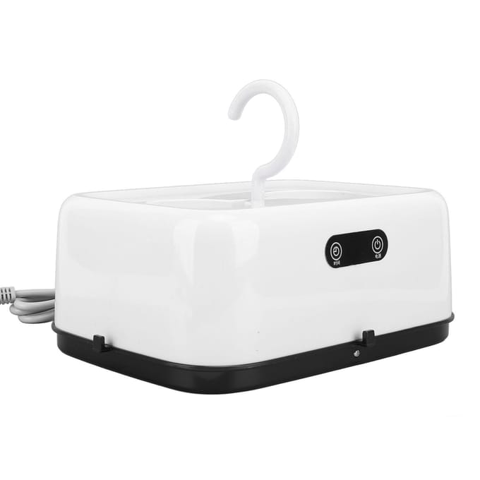 Draagbare Kledingdroger 600W Compacte Droogmachine voor Ondergoed Kleding Opvouwbaar Elektrisch Drogen white