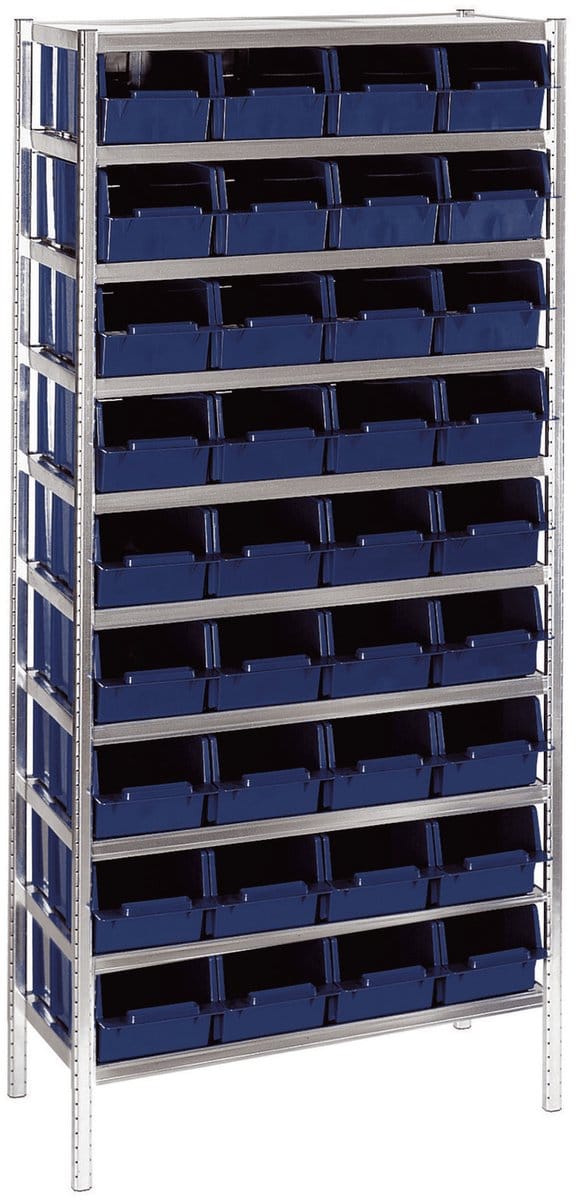 Raaco Rekkensysteem 7-1600 met bakken - blauw