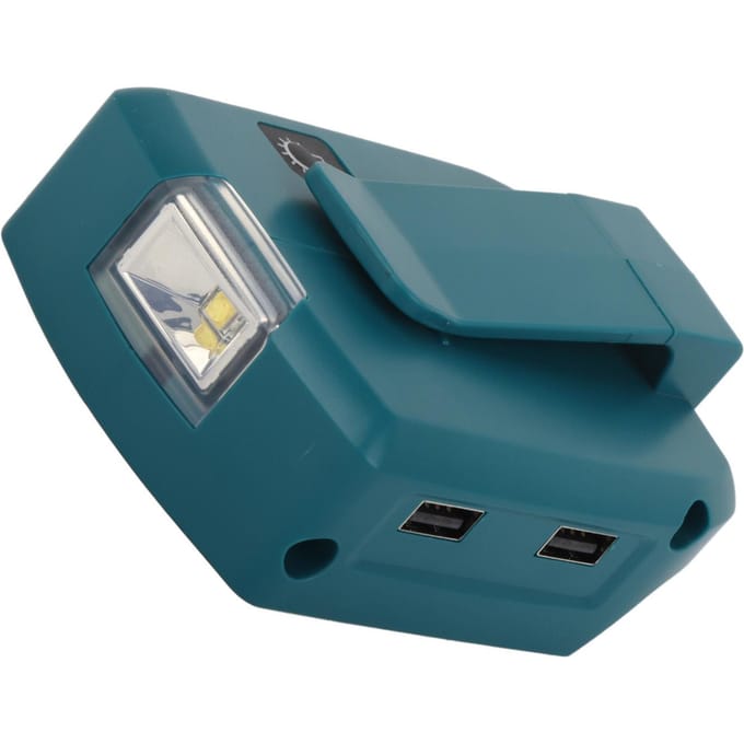 Dubbele USB LED Licht Adapter Lithium Batterij Voeding Oplader Converter 14.4?20V Ingang