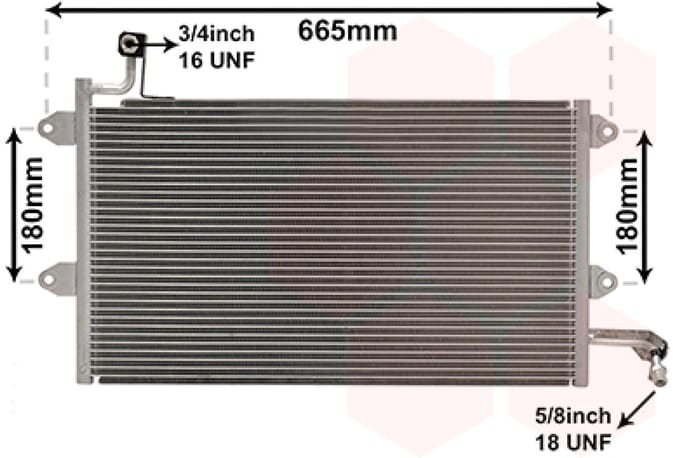 Van Wezel - LUCHTCONDENSATOR VOOR RENAULT 5 SUPER 1988-1992 1H0820413