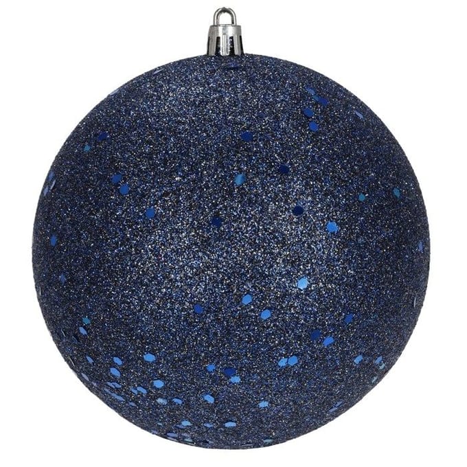 Springos Kerstballen | 4 Stuks | 12 cm | Blauw