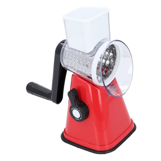 Kaasrasp Handmatig Multifunctioneel ABS SUS Keuken Kaasrasp met 3 Vervangbare Mesjes voor red