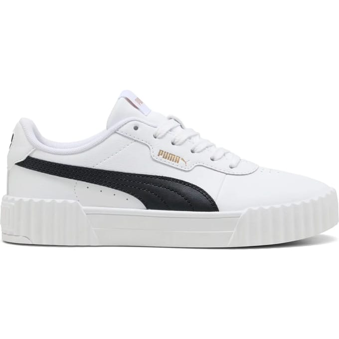 PUMA Carina 3.0 Dames Sneakers - PUMA White-PUMA Black-PUMA Gold