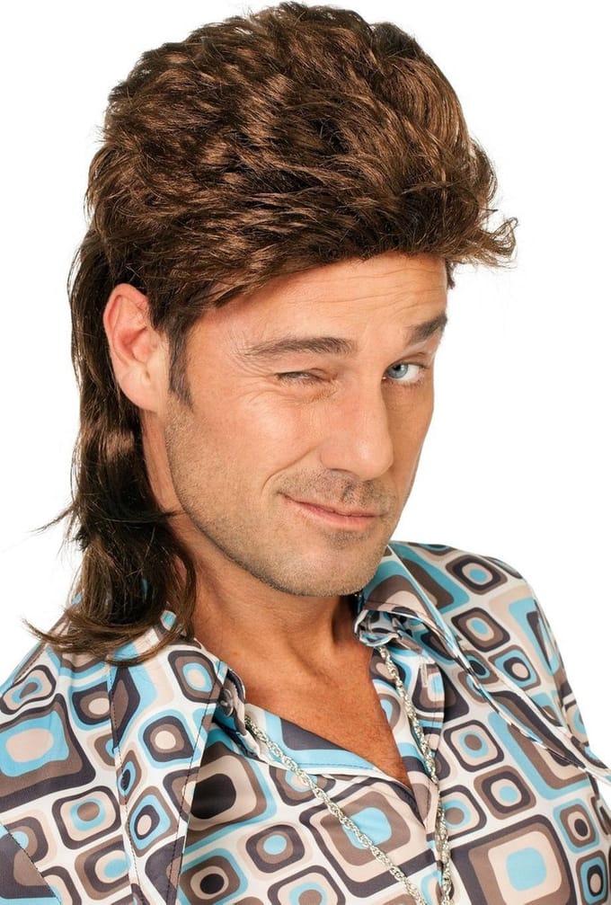 Johnny Tokkie pruik bruin