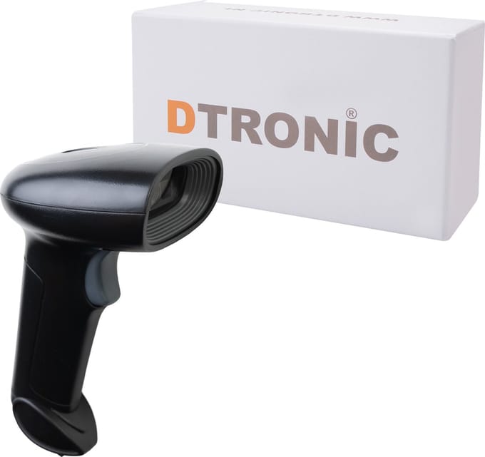 Universele wireless barcodescanner | DTRONIC DT3422 - Plug&Play - 70 graden sensor - Veelzijdig en Betaalbaar