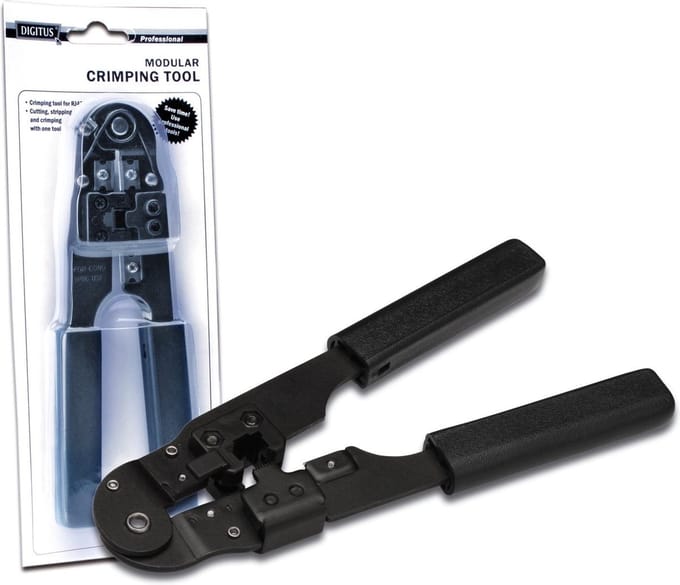 Professionele krimptang metaal voor RJ45 en RJ11