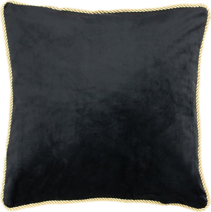 kussen fluweel goud zwart 45x45cm