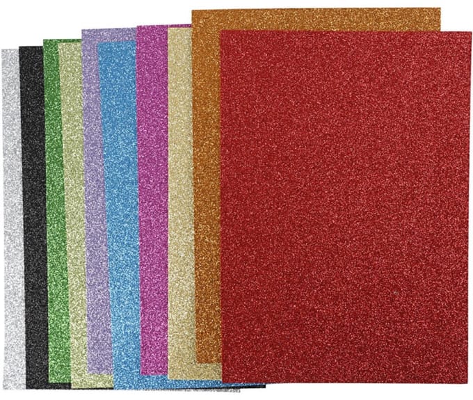 Creativ Company EVA Foam Glitter Multigekleurd A4 2mm 10 vel