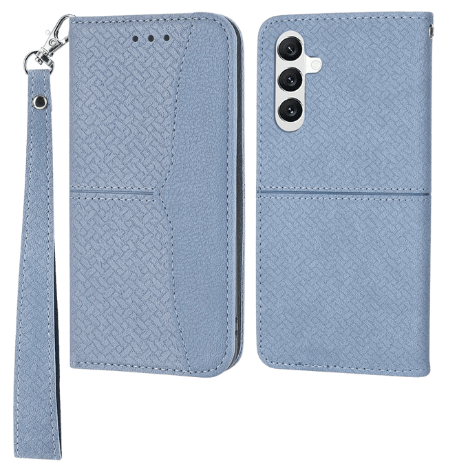 Comfycase Samsung Galaxy A15 Zacht Boek Hoesje Blauw