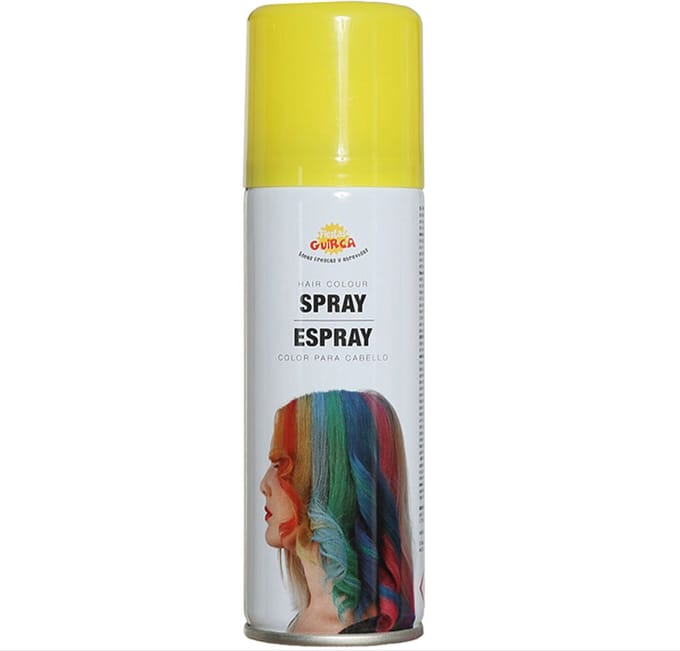 Fiestas Guirca - haarspray Geel (125 ml)
