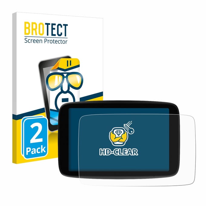 BROTECT - Screenprotector voor TomTom GO Expert Plus 7" - Folie Beschermfolie transparant 2 Stuks
