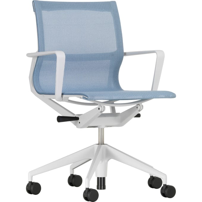 Vitra Physix bureaustoel - soft grey - 09 ijsgrijs - soft grey - Wieltjes voor harde bodems