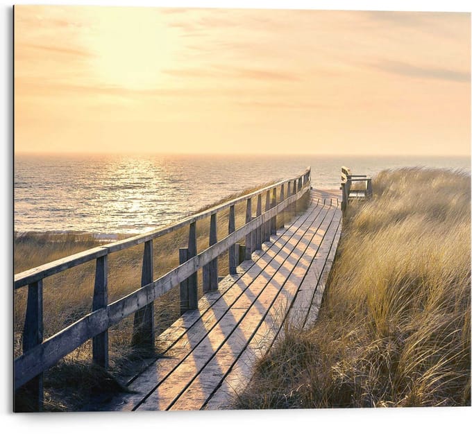 Schilderij Strandpad - 40 x 50 - Hout - REINDERS