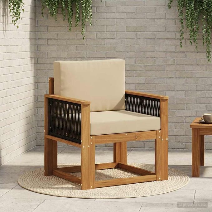 vidaXL - Buiten - Midden - Sofa - Massief - Acacia - Hout - Naturel