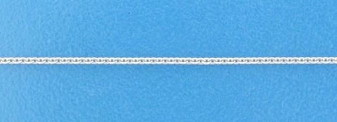 Zilver Gerhodineerde Collier anker plat 1 1330059 45 cm