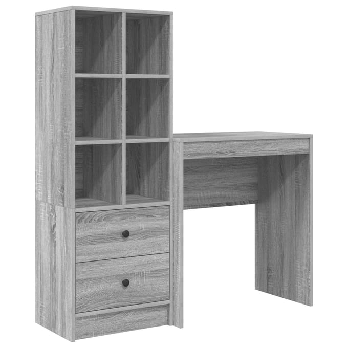 vidaXL - Bureau - Grijs - Sonoma - 115,5 - x - 40 - x - 127 - cm - 2 - st