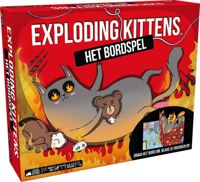 Exploding Kittens Het Bordspel - Partyspel - Humor gegarandeerd - Familiespel met Strategie & Chaos