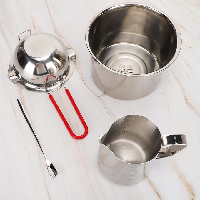 Kaarsen Maken Kit DIY Materiaal Verwarmingsoven Aromatische Ambacht Handgemaakte Gereedschappen gray