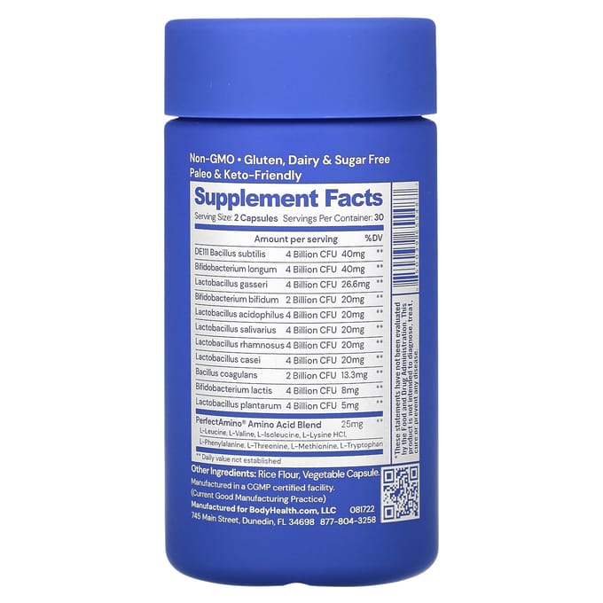 BodyHealth, Probiotique, 60 capsules