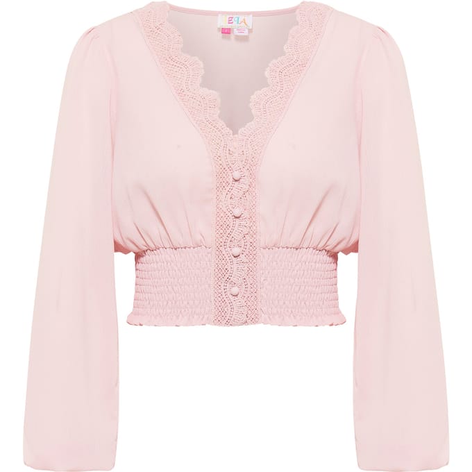 IZIA Cropped blouse met lange mouwen