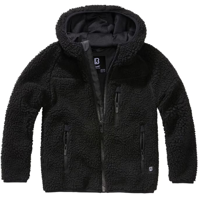 Brandit Jas voor kinderen - Kids Teddyfleecejacket - voor Kinderen - zwart