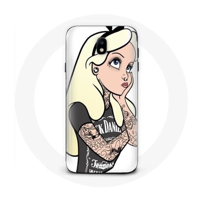 Samsung Galaxy J3 2017 hoesje Alice getatoeëerde prinses