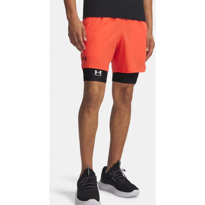 Under Armour Vansih Woven 6in Shorts Heren-rood, zwart mat