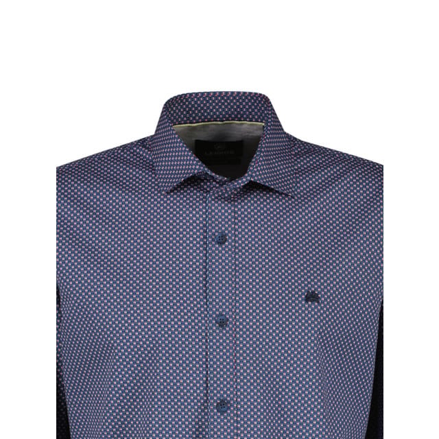 Lerros - Lange mouw overhemd - Mannen - M - 443 CRISPY BLUE - Katoen - 24D1389
