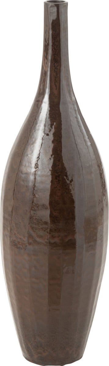 J-Line vaas Fles Blinkend - terra - bruin - medium - 93 cm hoog