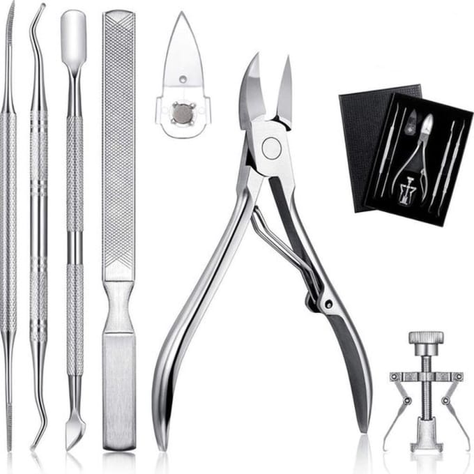 Pedicure Set 7-Delig - Nagelverzorging - Starterset - Ingegroeide Teennagel - Nagelknipper