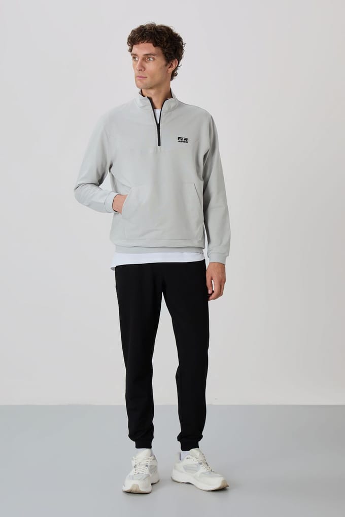 Heren Sweatshirt met Rits en Broek Set