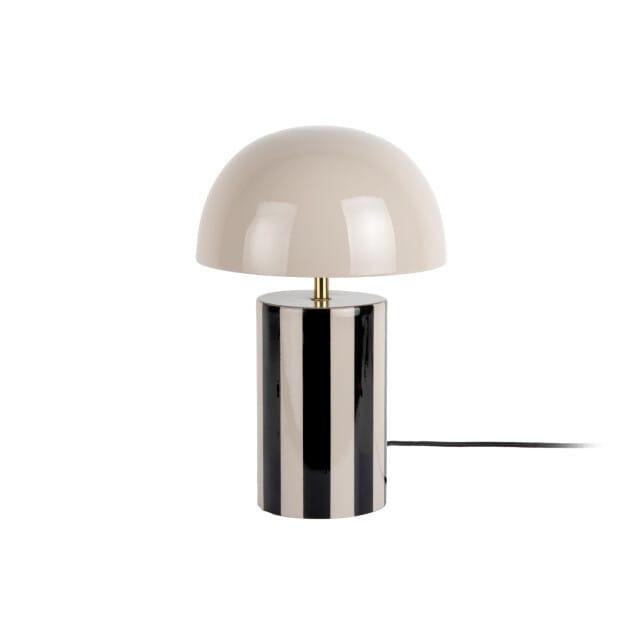 Leitmotiv tafellamp rayado black & warm grey