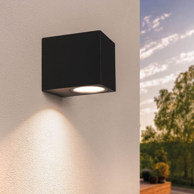 Ledvion - LED Wandlamp Hydra - 3W - 2700k - Dimbaar - Zwart - GU10 - IP54