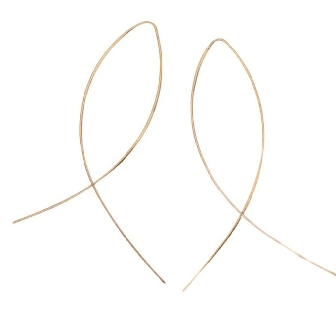 Oorbellen -Ichthus -goudkleurig- Charme Bijoux