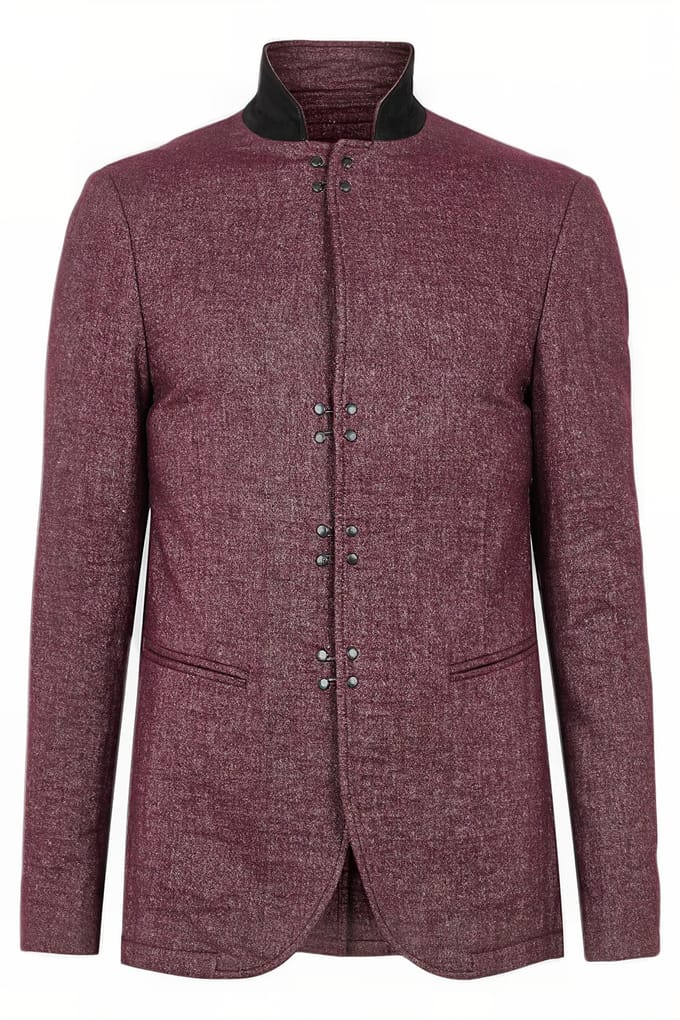 John Varvatos Slim Fit Notch Lapel Jacket With A Hook Oxblood Size: 54 | Light Jackets Outlet | Heren |