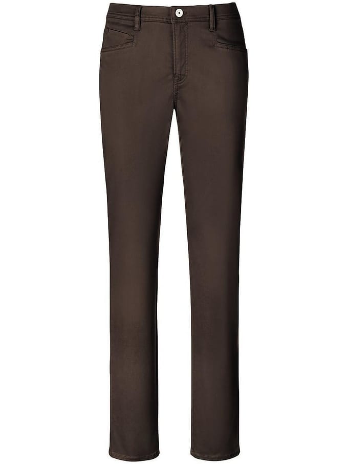 Brax Dames Broek  Style MARY DARK CHOCOLATE, donkerbruin, maat 52