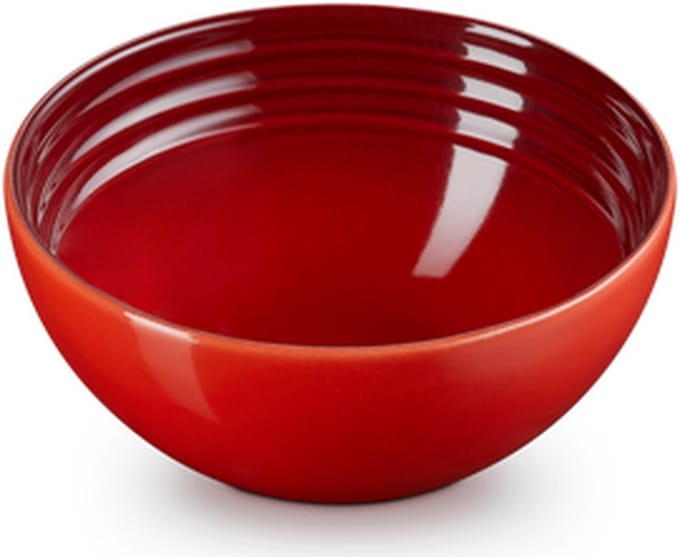 Le Creuset 4 aardewerken snackschaaltjes Kersenrood 12cm 0,33l